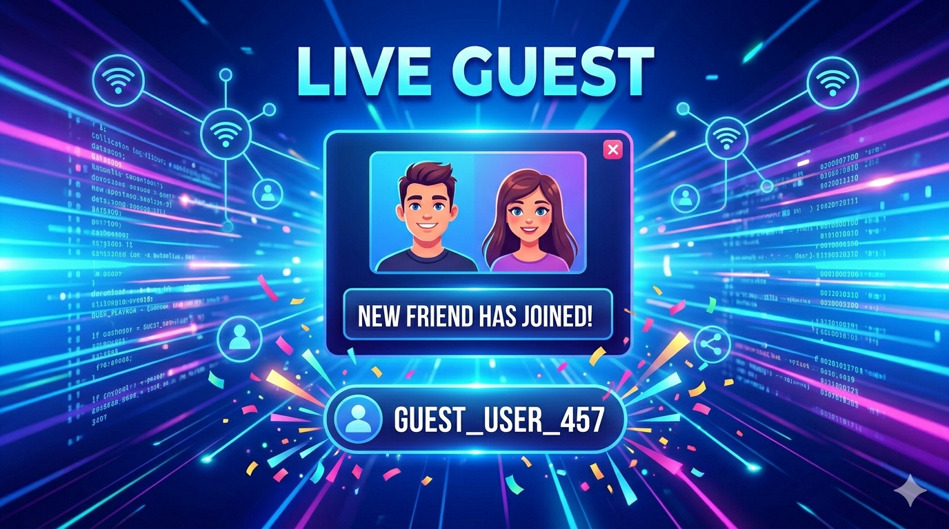 Social casino live gaming experience