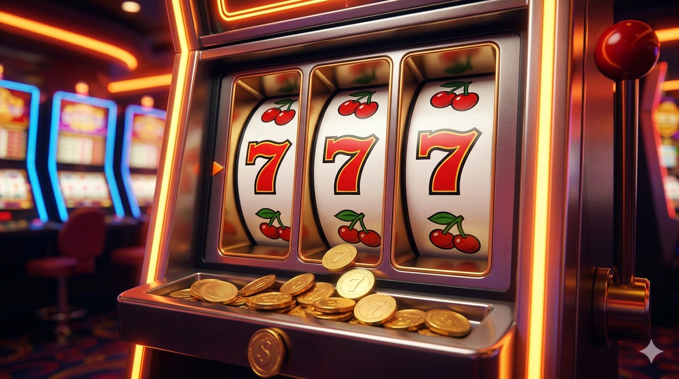 Lucky 777 slot machine reels